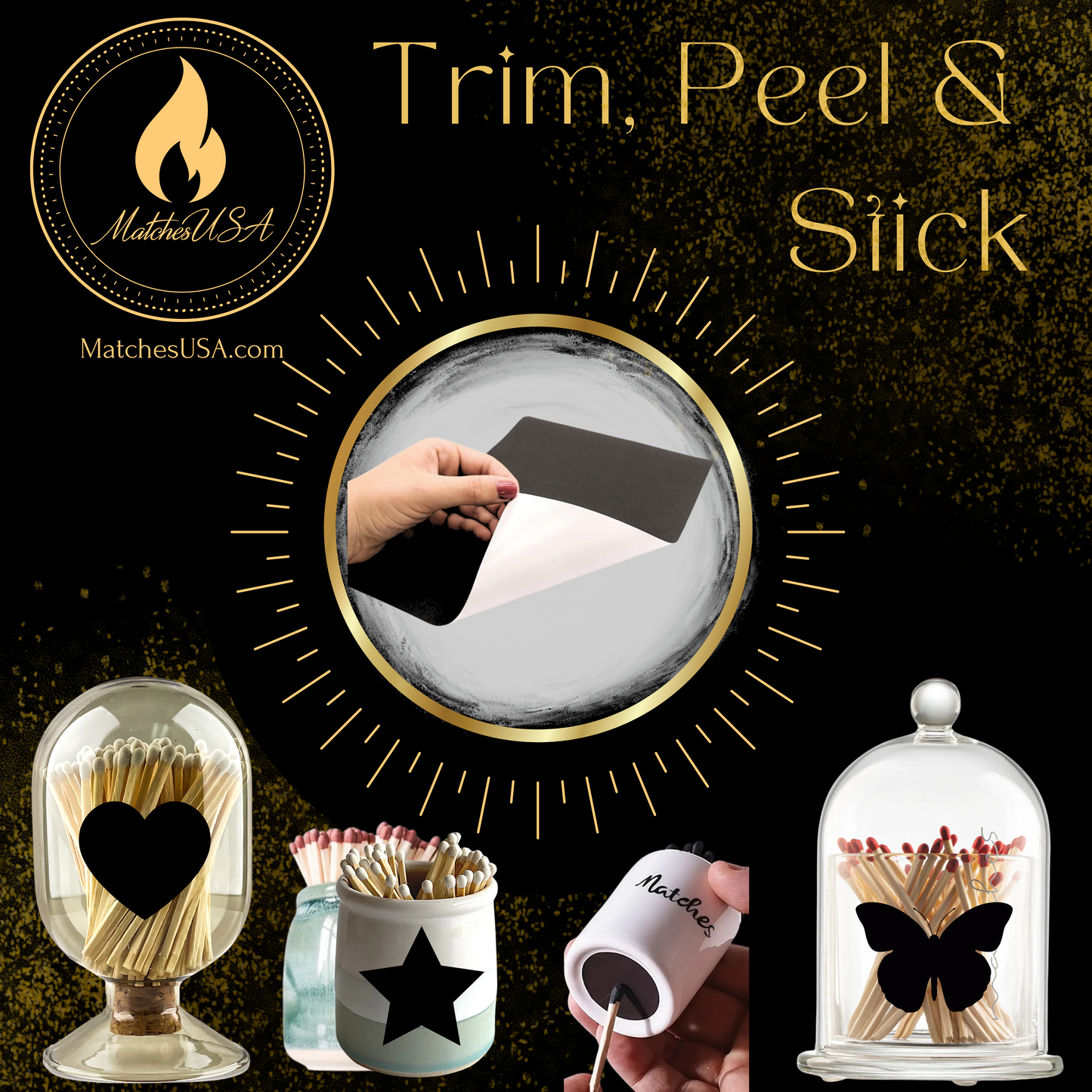 Adhesive Match Striker Paper Sheets (8.5x11")