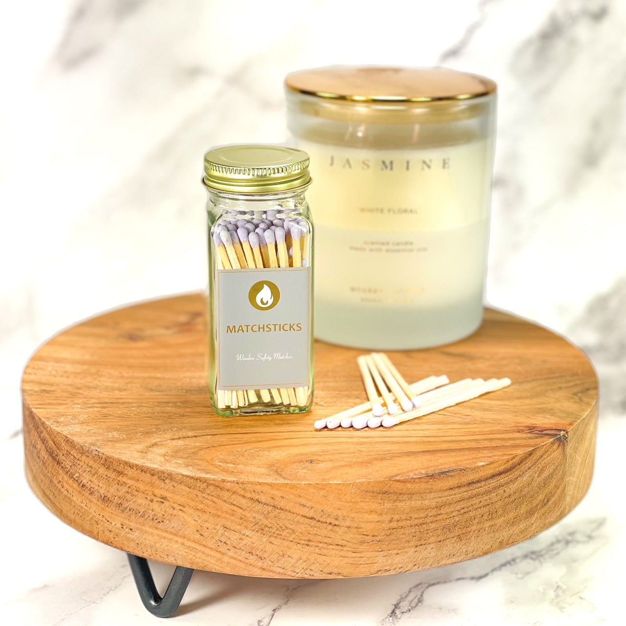 Gold Twist Top Bottle of Matches