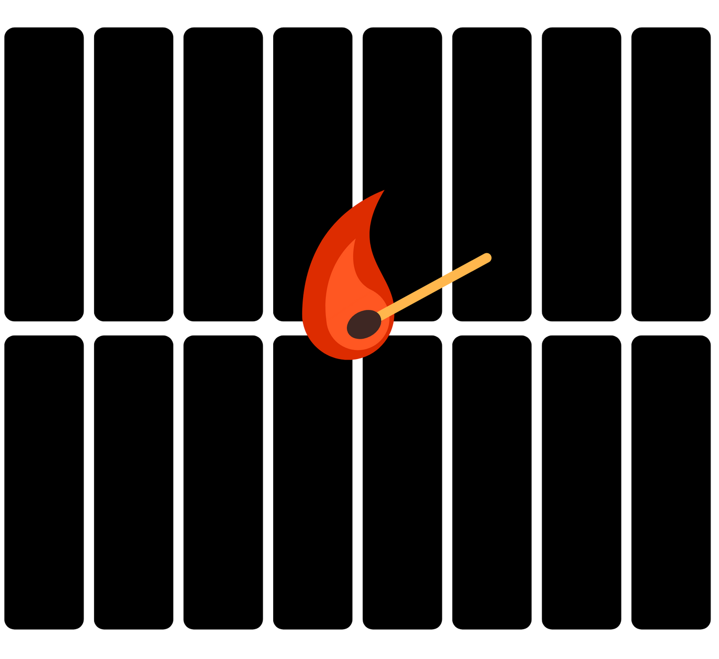 Replacement Match Striker Stickers (Pack of 16)