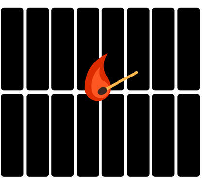 Replacement Match Striker Stickers (Pack of 16)