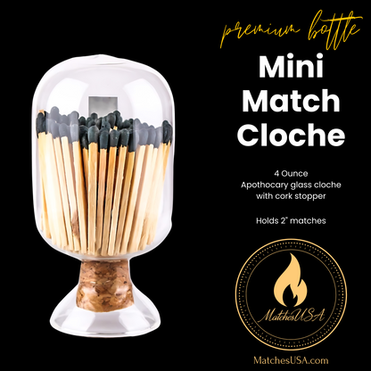 Glass Cloches With Matches