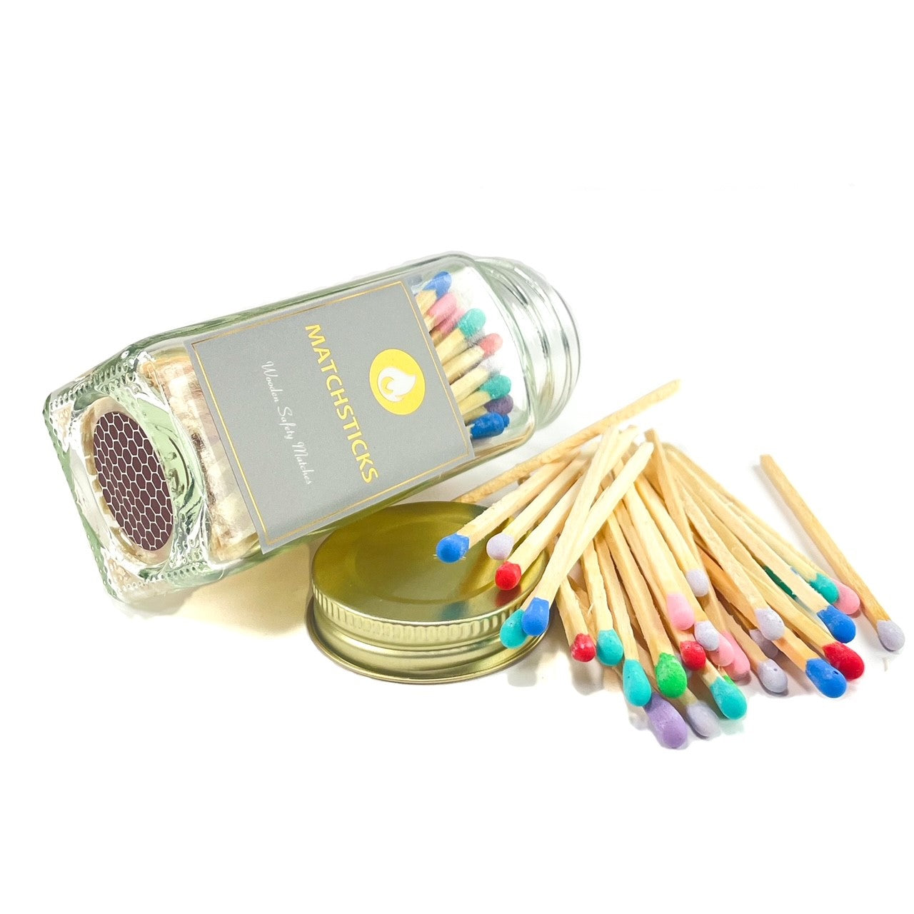 Gold Twist Top Bottle of Matches